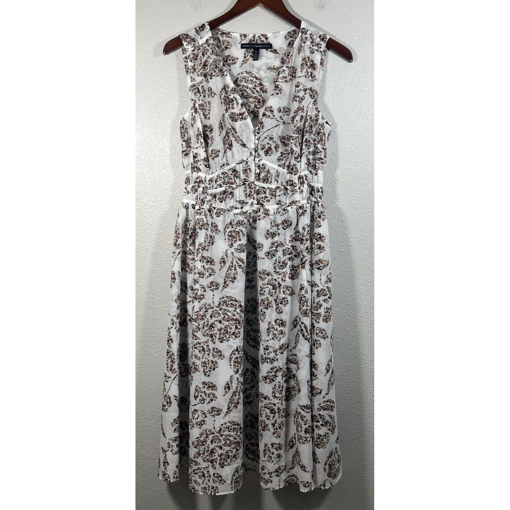 White House Black Market Women's Floral Fit-And-Flare Dress Size XS